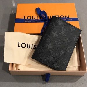 Brand New Louis Vuitton Passport Wallet In Black